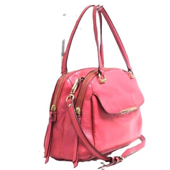 COACH GEORGIE 30092 Embossed Leather Shoulder/Satchel in Pink Ruby - Picture 2 of 5